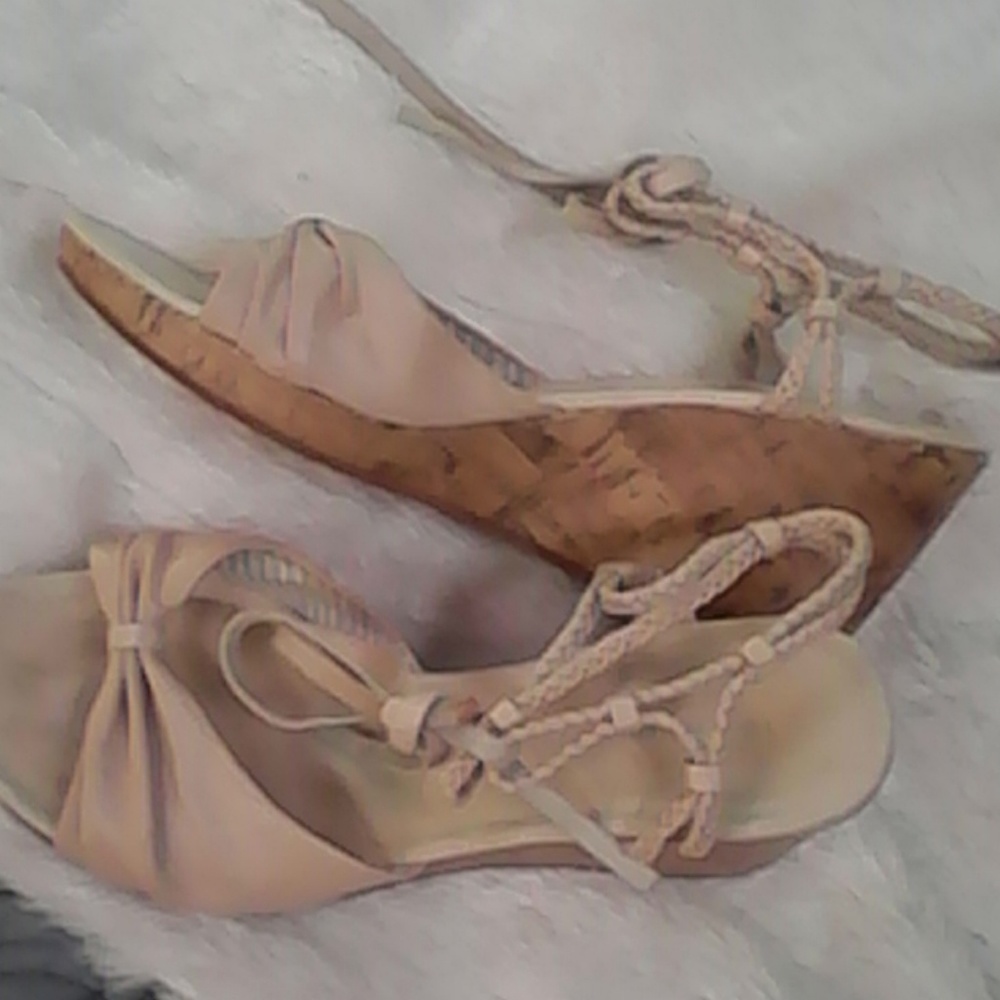 Cream colored sandals